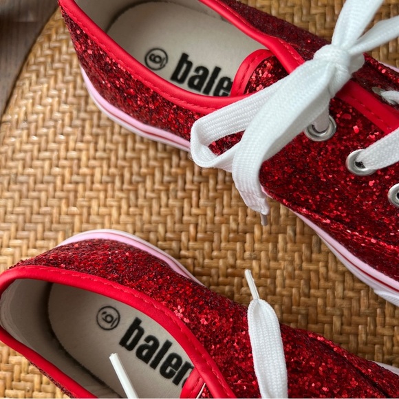 Red Glitter Sneakers - Size 6 - Picture 8 of 11